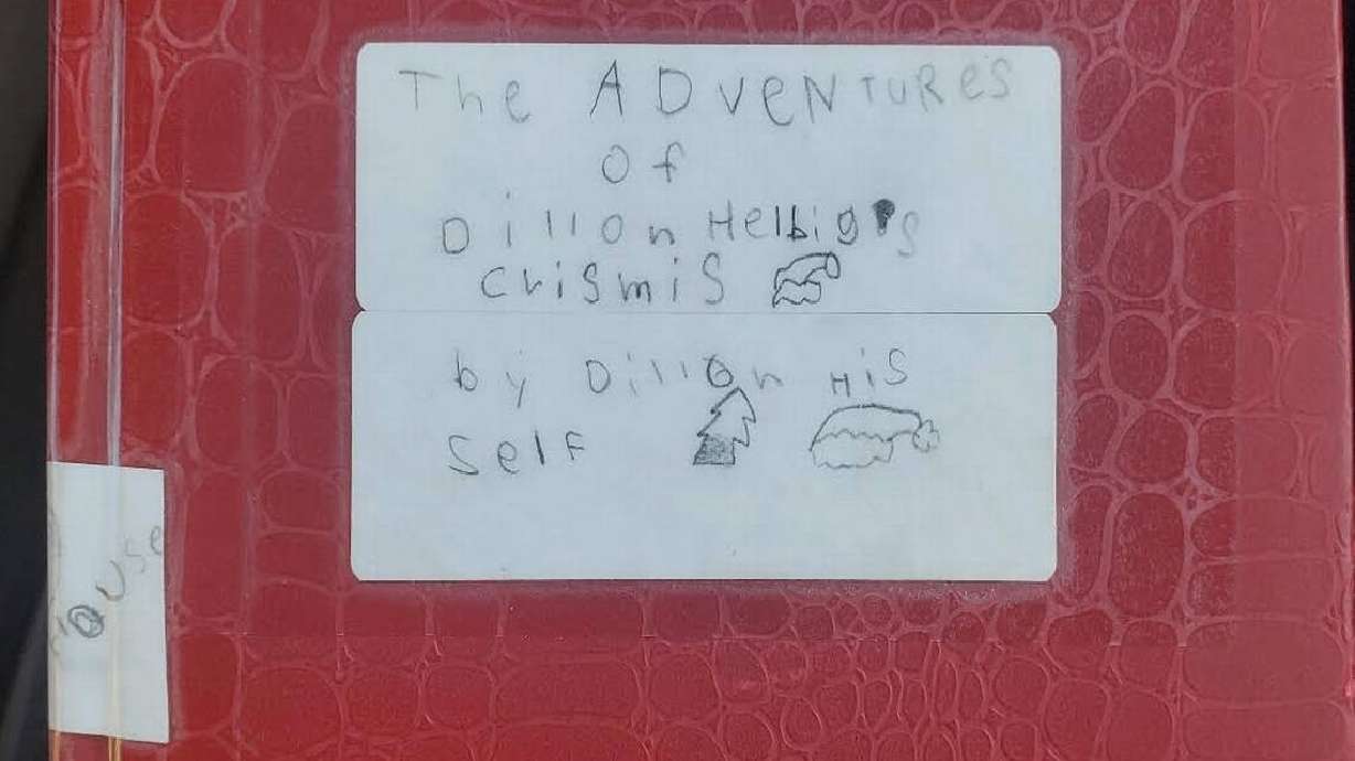 The front cover of “The Adventures of Dillon Helbig’s Crismis” is available at the Ada Community Library Lake Hazel Branch in Idaho but has a potential wait time of over five years.