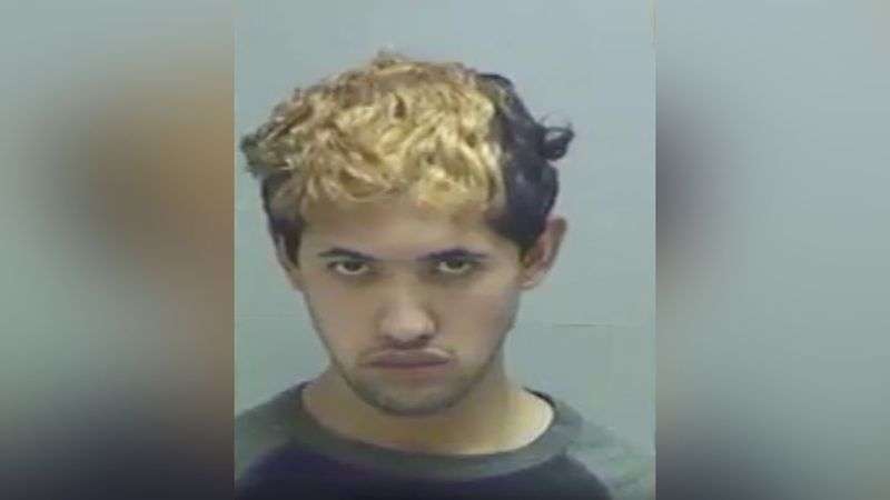 Jonathan Jareth Soberanis is pictured in a 2018 booking photo following an arrest.