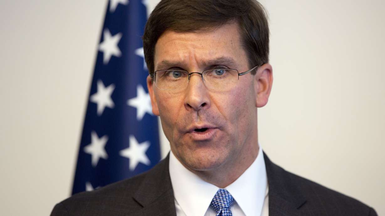 Former Defense Secretary Esper has dropped a lawsuit against the U.S. Defense Department.