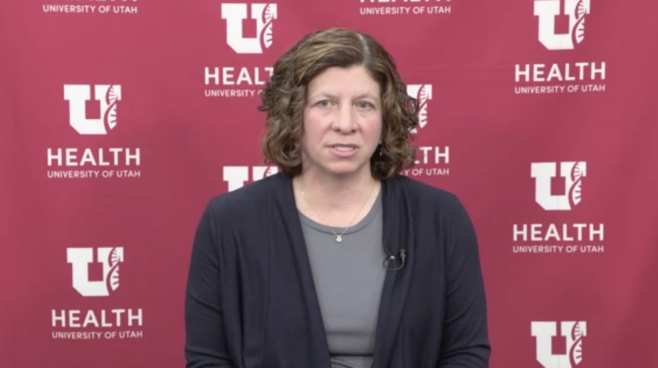 Dr. Torri Metz, associate professor of obstetrics and gynecology at the University of Utah, shares the results of a COVID-19 and pregnancy study that she led during a virtual briefing Monday. The study found COVID-19 increased the likelihood of serious complications during pregnancy.