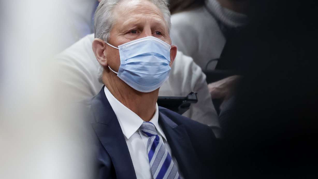 New Utah Jazz CEO Danny Ainge watches the Jazz play the LA Clippers at Vivint Arena in Salt Lake City on Wednesday, Dec. 15, 2021.