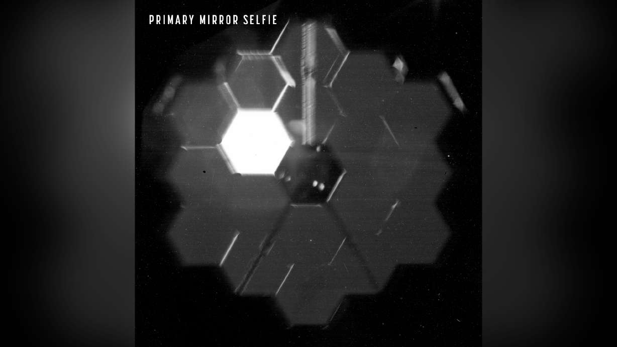 This “selfie” was created using a specialized pupil imaging lens inside of the NIRCam instrument that was designed to take images of the primary mirror segments instead of images of space.