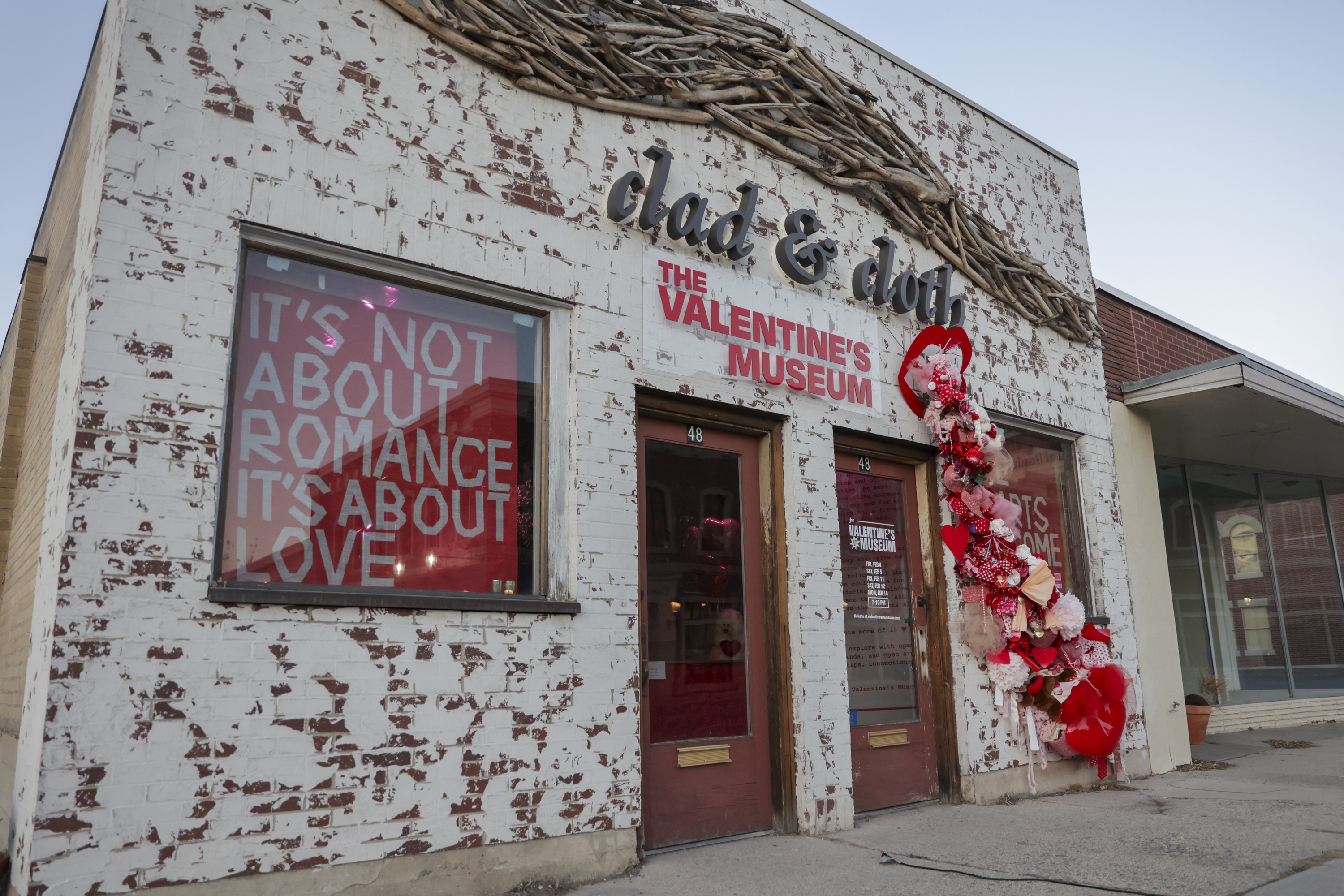 Valentine’s Pop-up Museum at 48 W. 100 North in Provo is pictured on Saturday. The museum's creator is hoping to challenge traditional ideas about Valentine's Day and rebrand the holiday to one that focuses on love, but not romance.