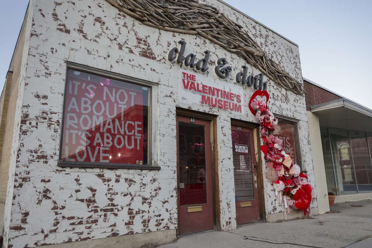 Valentine’s Pop-up Museum at 48 W. 100 North in Provo is pictured on Saturday. The museum's creator is hoping to challenge traditional ideas about Valentine's Day and rebrand the holiday to one that focuses on love, but not romance.
