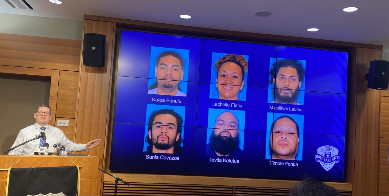 Salt Lake Police Capt. Victor Siebeneck announced Tuesday the names of six suspects believed to be connected to the 2019 shooting death of Kathryn Blaire Leavitt, 27. Detectives are seeking information from the public to help wrap up their investigation.