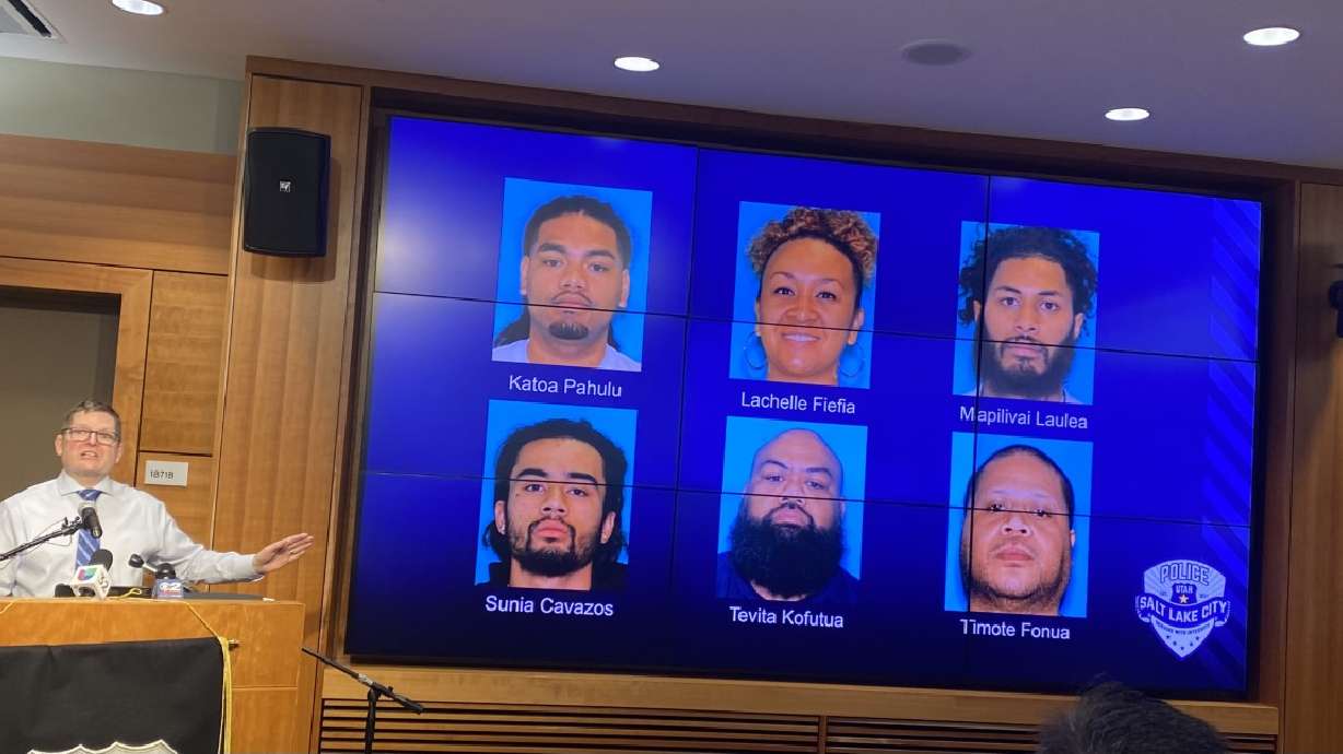Salt Lake Police Capt. Viictor Siebeneck announced in February the names of six suspects believed to be connected to the 2019 shooting death of Kathryn Blaire Leavitt, 27. On Friday, police announced a third suspect had been arrested.