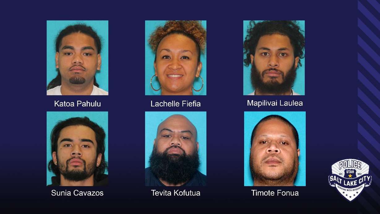 Salt Lake police have named these six suspects in the killing of a woman at an apartment in July 2019.