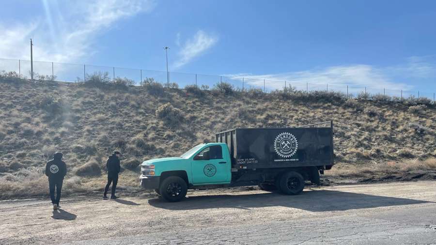 Kelly Turley’s stolen truck was recovered but it had a lot of damage.