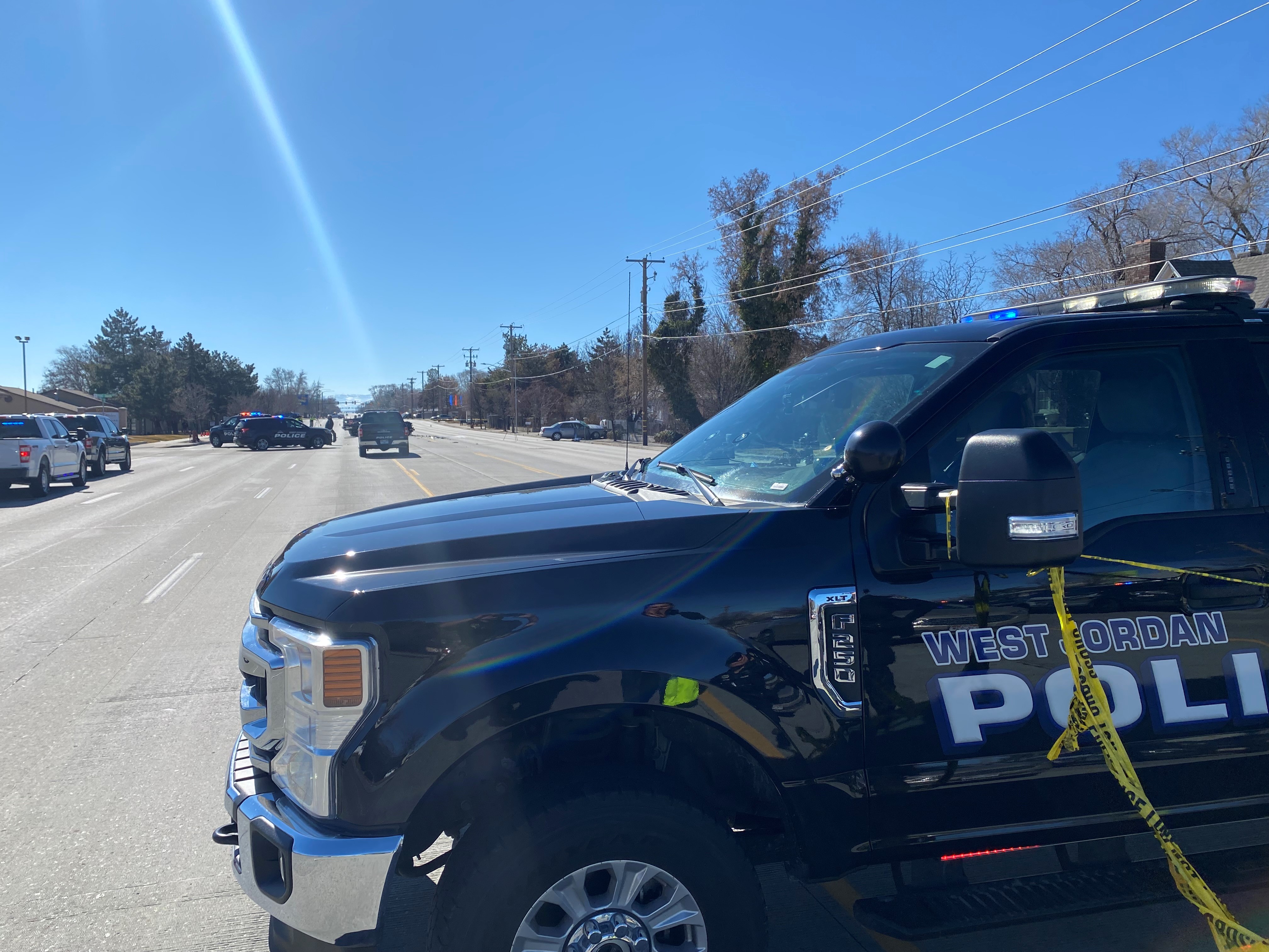West Jordan police responded to a fatal crash on Saturday on Redwood Road near 9000 South, where a 99-year-old woman exiting a private driveway was killed. 
