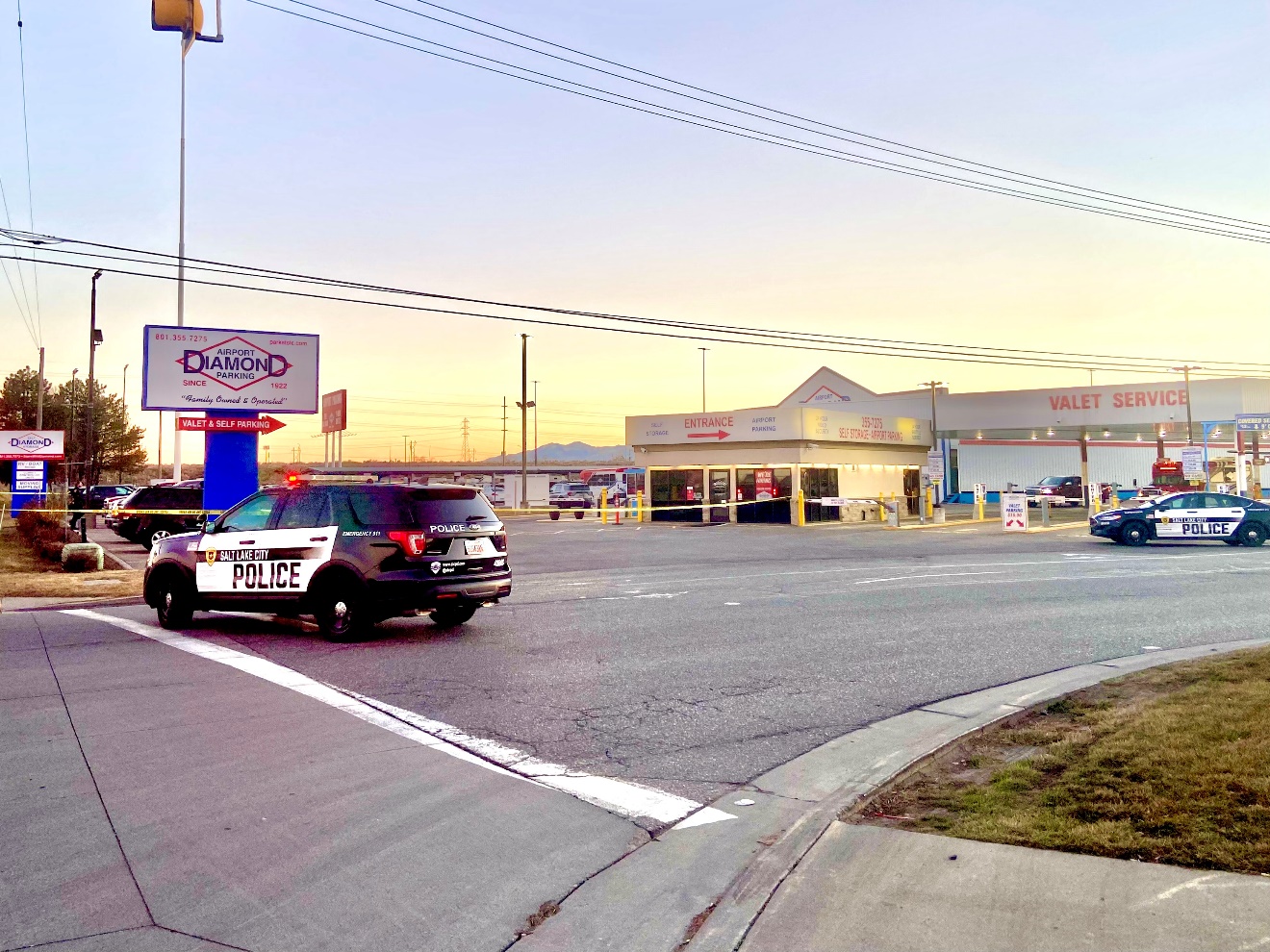 Police say a man was injured by glass after his car was shot at in Salt Lake City on Saturday.