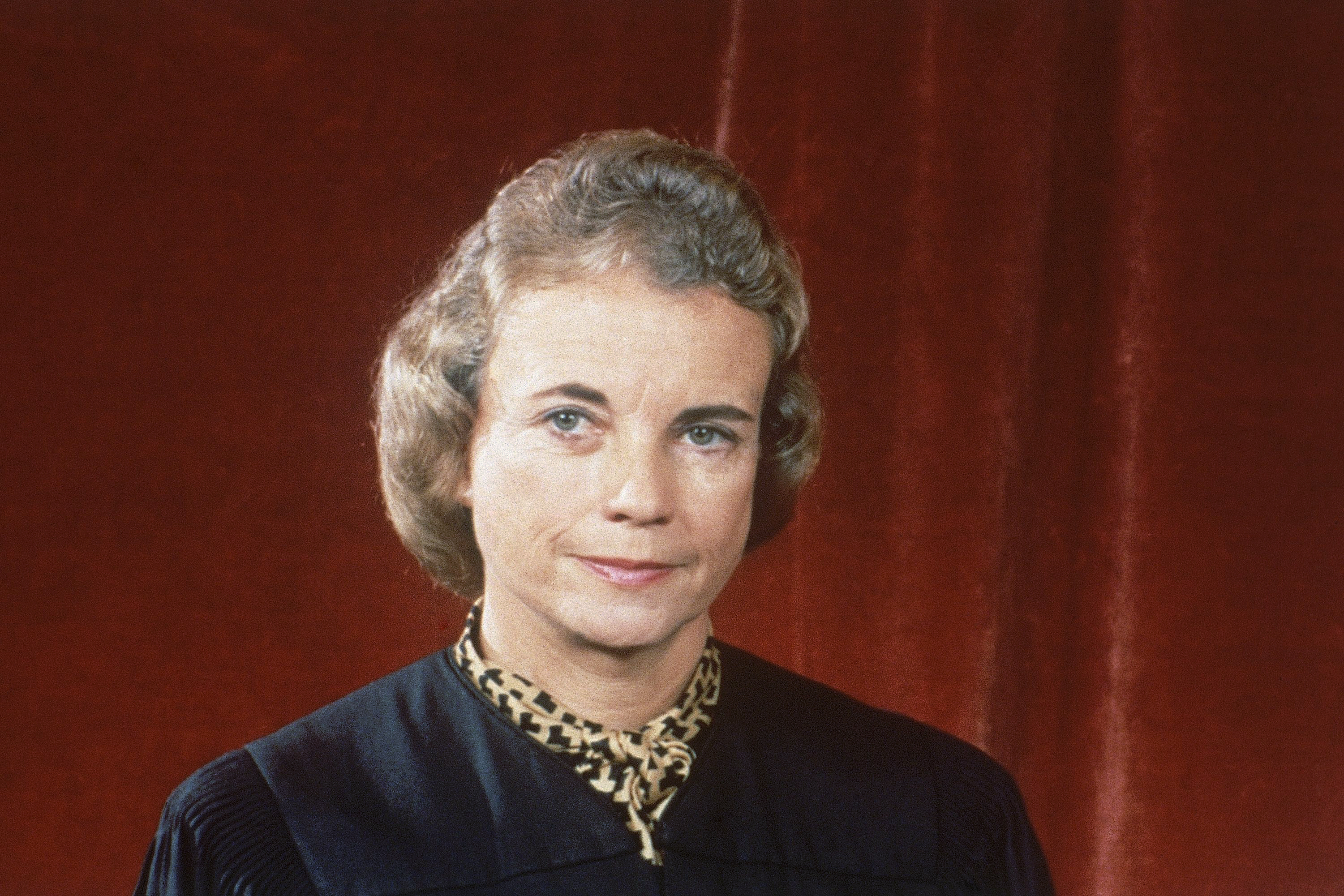 Supreme Court Associate Justice Sandra Day O'Connor poses for a photo in 1982. O'Connor joined the Supreme Court in 1981 as the nation's first female justice. 