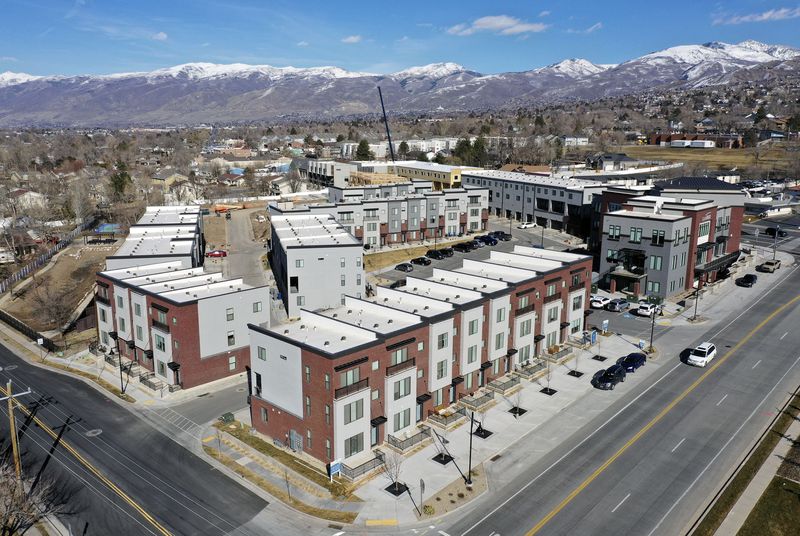 Park Lofts at City Center, by Brighton Homes, is
pictured in North Salt Lake on Friday.