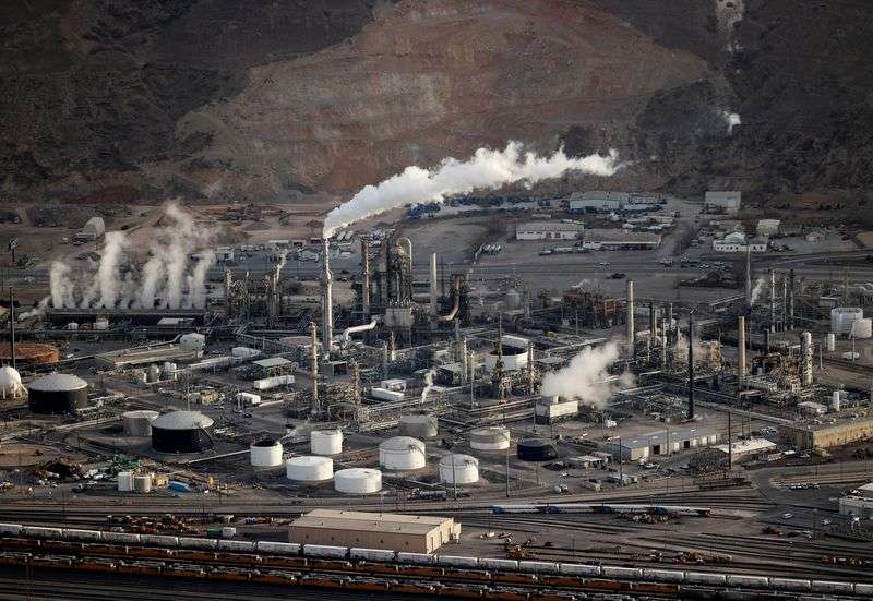 The Marathon refinery in Salt Lake City Utah on Feb. 15.