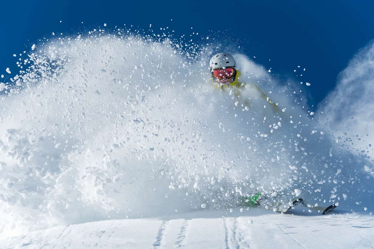 March is often the snowiest month for Utah mountains, with up to 100 inches falling on average.