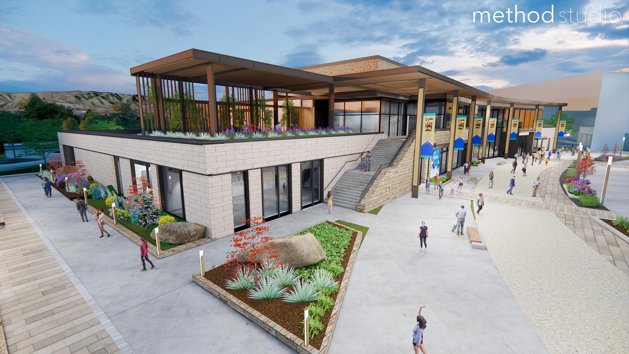 An artist's rendition of the Ruth and Nathan Hale Theater set to be completed in 2024. The Hale Center Theater Orem announced that it is moving to Pleasant Grove.
