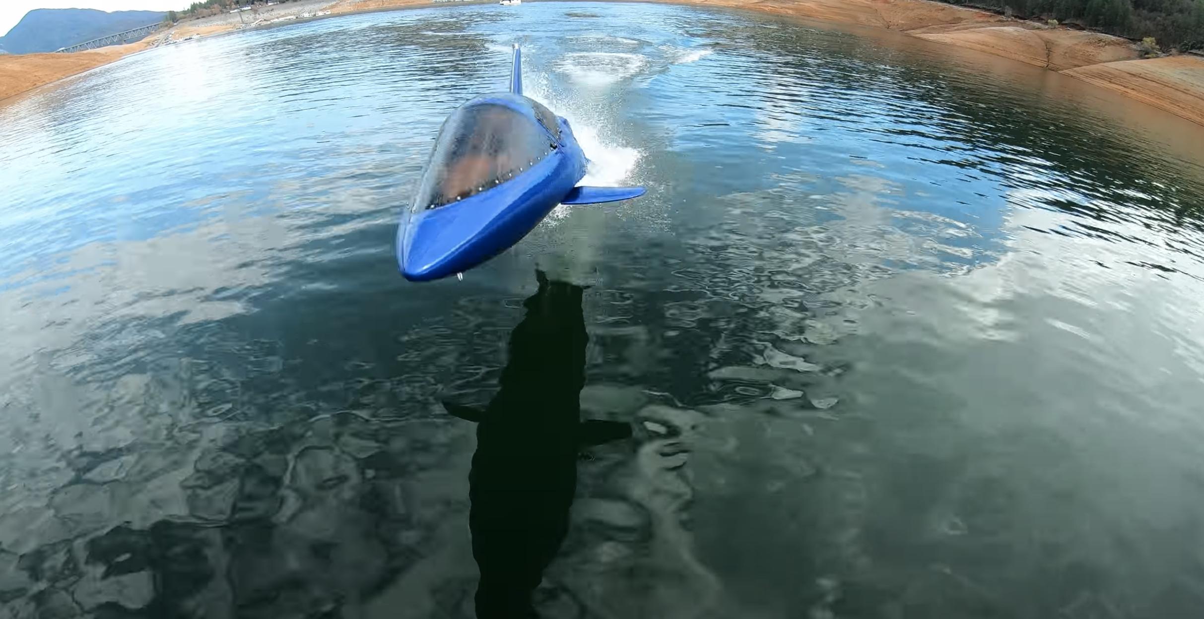 It's a dolphin. It's a submarine. No, it's Jason Prado using a GoPro camera to showcase his 2019 experience with the Seabreacher.