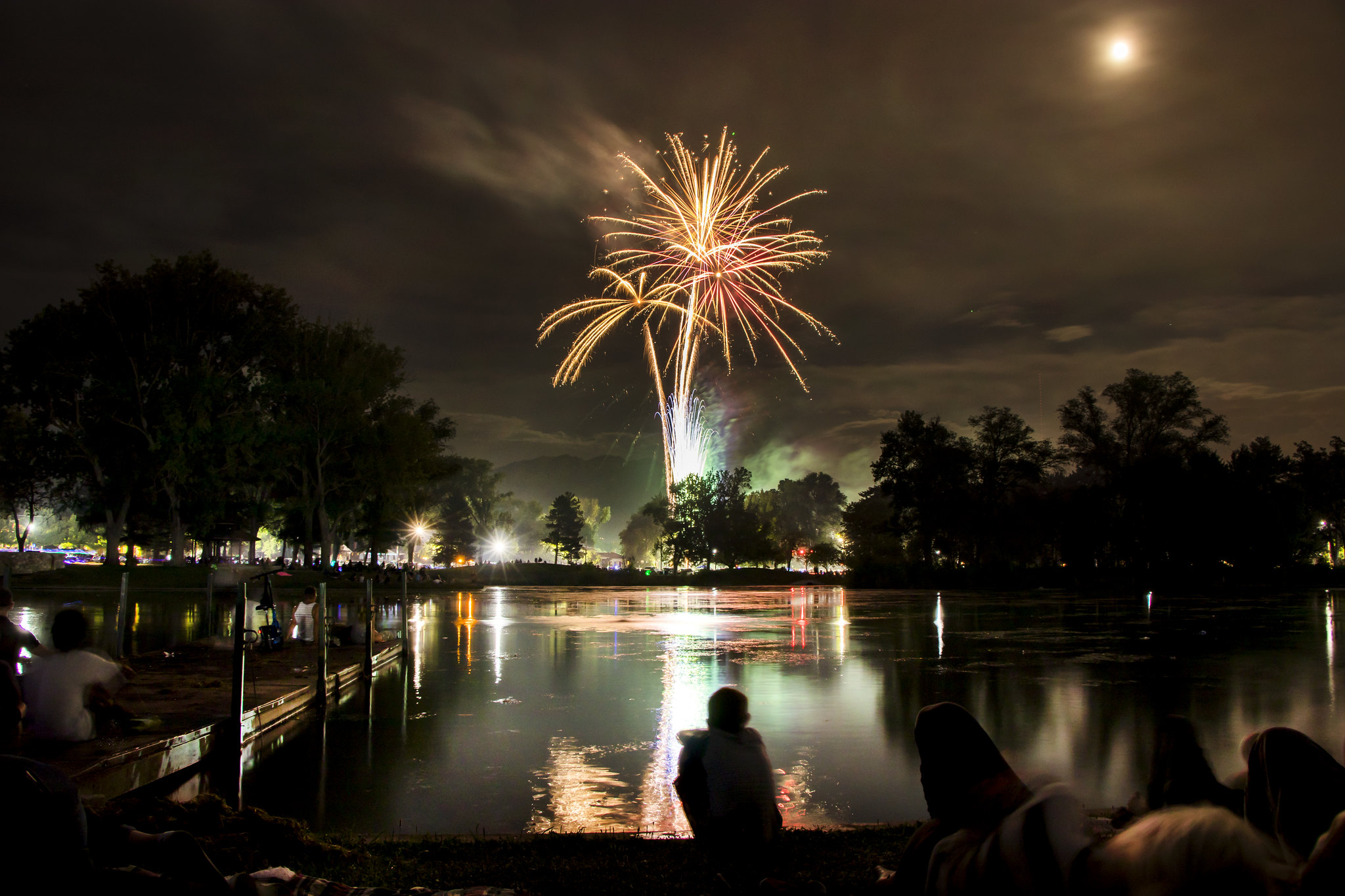 People watch a public fireworks display at Liberty Park on July 24, 2018. The Salt Lake City Council voted against a $25,000 budget proposal for Fourth of July and Pioneer Day fireworks at Jordan and Liberty parks this summer.