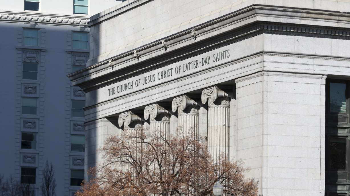 The Church of Jesus Christ of Latter-day Saints’ Church Administration Building is pictured in Salt Lake City on Wednesday, Feb. 19, 2020. Soon after the U.S. Supreme Court overturned Roe v. Wade on Friday, leaders of The Church of Jesus Christ of Latter-day Saints updated a webpage on the topic of abortion.