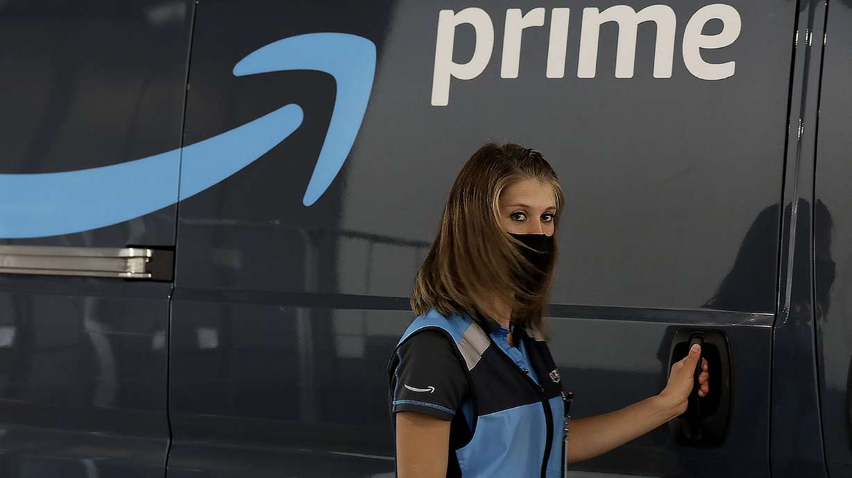 Daniela Petersen is photographed at Amazon’s new delivery center in American Fork on May 20, 2021. The University of Utah on Thursday announced that the school has been selected as an education partner for Amazon's Career Choice Program, providing Amazon's hourly employees access to an undergraduate education at the U.