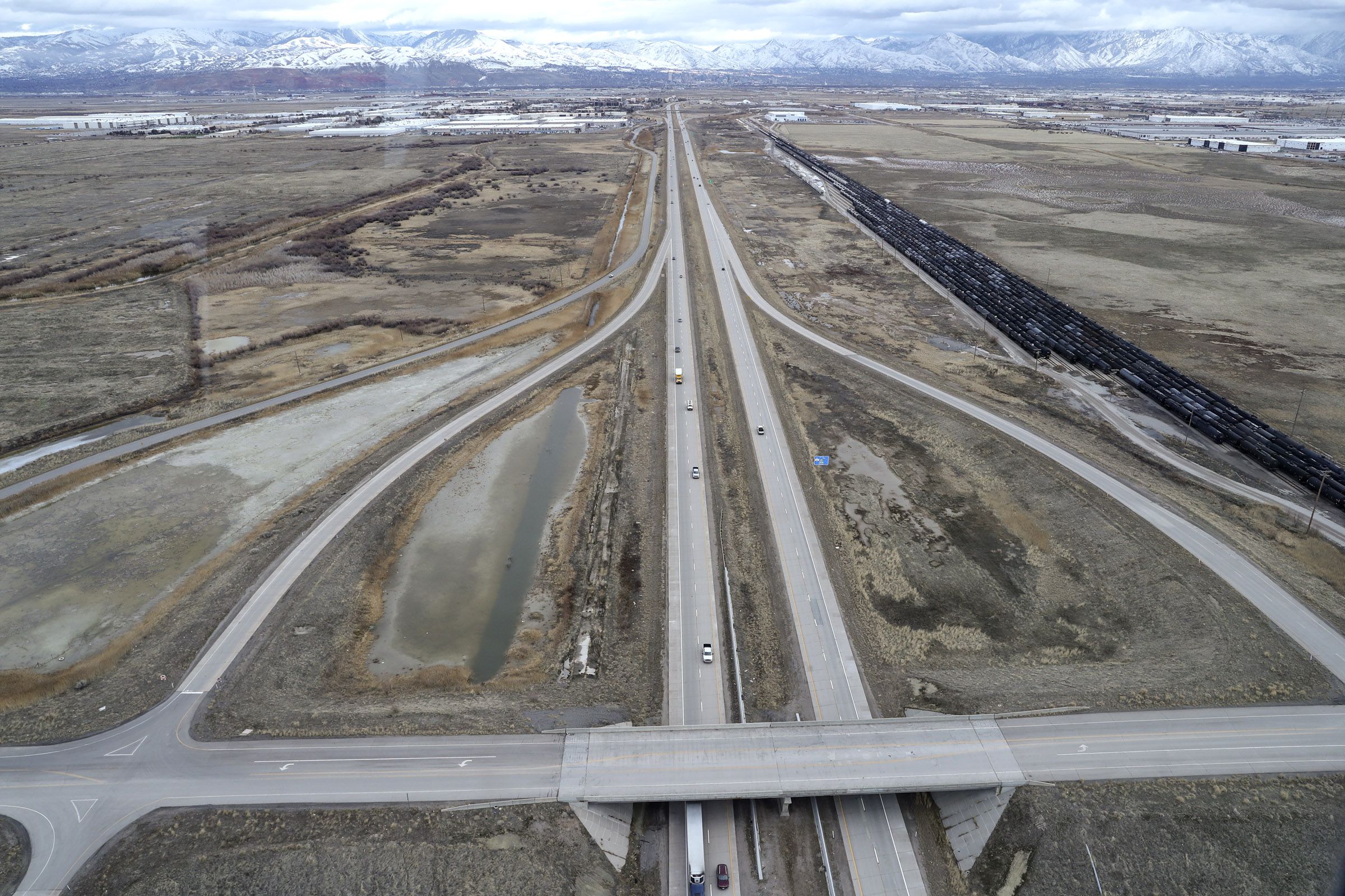 Area at I-80 near 7200 West where the Utah Inland Port is planned to be built in Salt Lake City on Jan. 27, 2020.