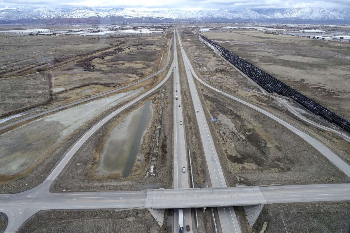 Area at I-80 near 7200 West where the Utah Inland Port is planned to be built in Salt Lake City on Jan. 27, 2020.
