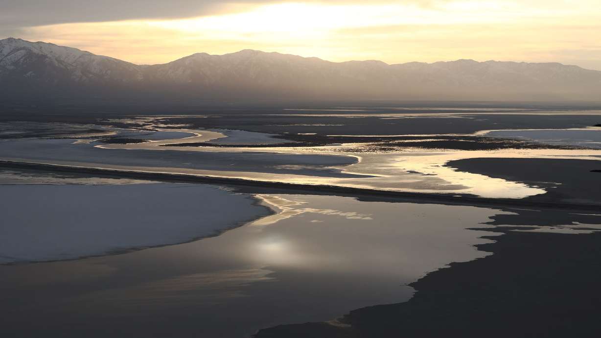 The Great Salt Lake as seen on Feb. 15. Advocates, researchers and others are concerned about the future of the lake.
