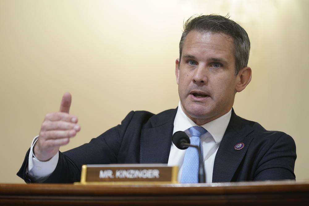 Rep. Adam Kinzinger, R-Ill., questions witnesses during the House select committee hearing on the Jan. 6 attack on Capitol Hill in Washington, July 27, 2021. More than two years before the next presidential election, a shadow primary has begun to take shape among no fewer than three fierce Republican critics of former President Donald Trump to determine who is best positioned to occupy the anti-Trump lane in what could be a crowded 2024 presidential field.