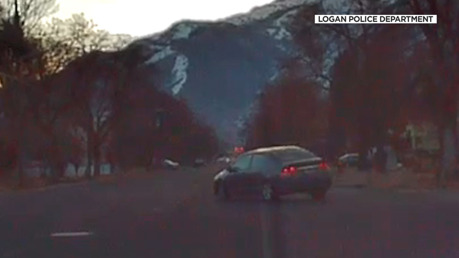 Logan High School cameras caught this image of the suspect's car.