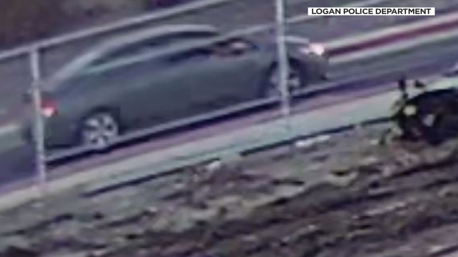 Logan High School cameras caught this image of the suspect's car.