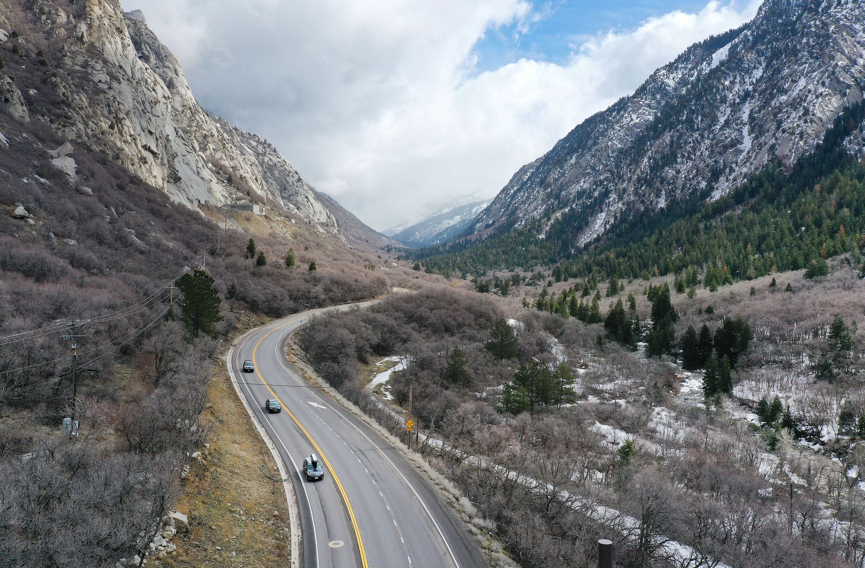 Motorists travel in Little Cottonwood Canyon on Wednesday. Rep. Gay Lynn Bennion, R-Cottonwood Heights, wants to audit the Utah Department of Transportation to see how outside influences impact the National Environmental Policy Act process.
