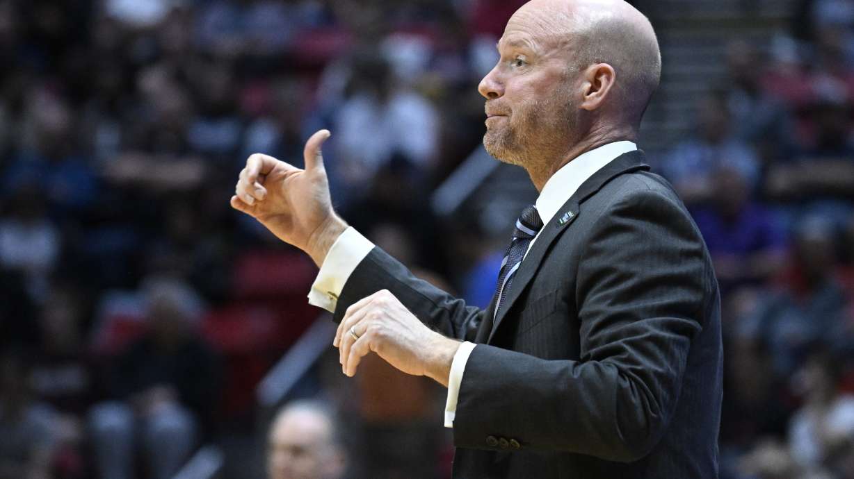Seton Hall head coach Kevin Willard reacts from the bench during the first half of a first-round NCAA college basketball tournament game against TCU, Friday, March 18, 2022, in San Diego.