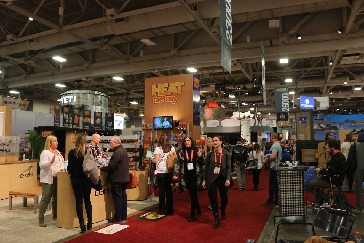 People attend the 2017 Winter Outdoor Retailer in Salt Lake City. Outdoor Retailer, in 2023, will bring its winter show back to Salt Lake City for the first time in five years.
