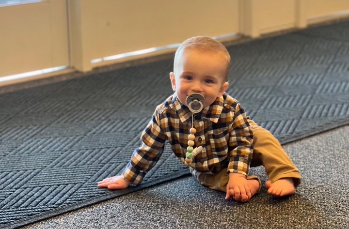 Brayden Imlay, who is 9 months old, was rushed to the hospital after a button battery got caught in his throat on March 9. His mom is hoping to warn others about the dangers of button batteries.