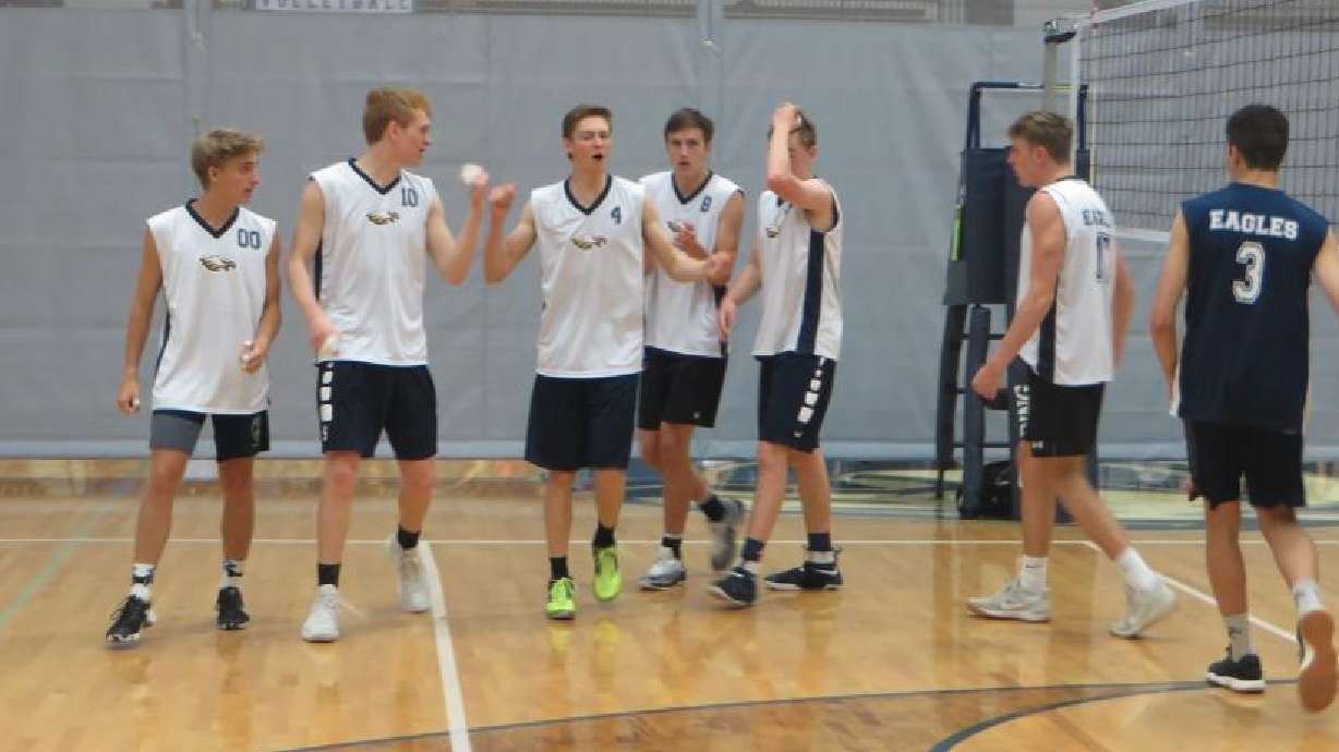 Boys volleyball teams competing at the 2018 club state tournament. The Utah High School Activities Association's board of trustees voted Thursday to sanction boys volleyball, marking the fifth new championship sport added since 2016.