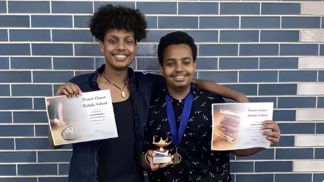 Kirubel and Surafel Mesfin, ages 18 and 14, were injured in a car crash in Logan on Monday and continue to receive treatment for their critical injuries.