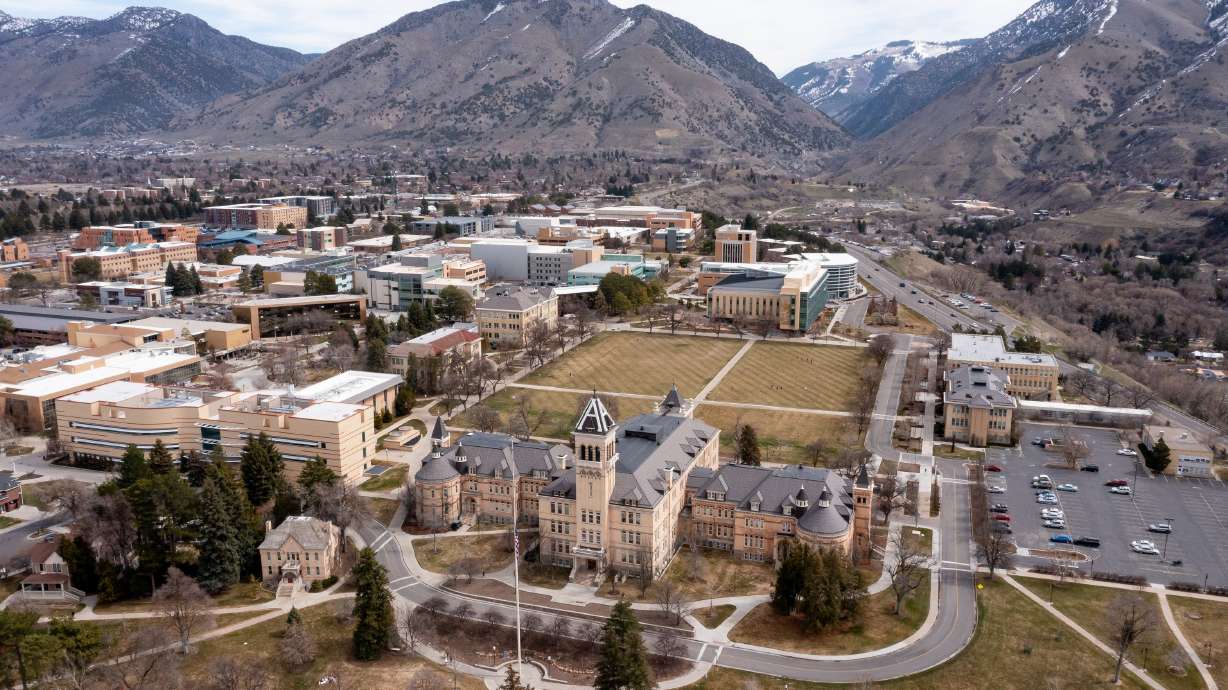 The Utah State University campus in Logan is pictured on March 26. Last year, Cache County ranked among the top five fastest-growing counties in Utah, which sat atop the nation for its booming population growth the past decade.