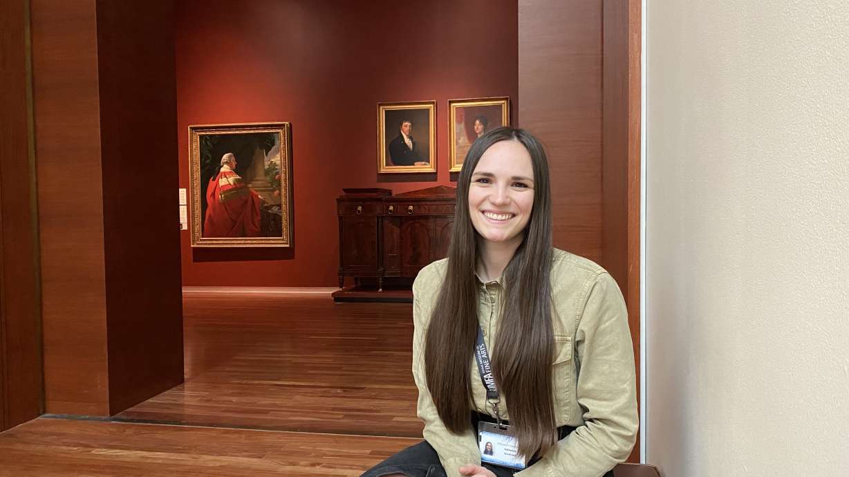 Katie Seastrand was hired by the Utah Museum of Fine Arts to travel and teach in K-12 classrooms throughout Utah, but much of her work was reenvisioned as COVID-19 complicated things. On Saturday, Seastrand received a high honor for that work.