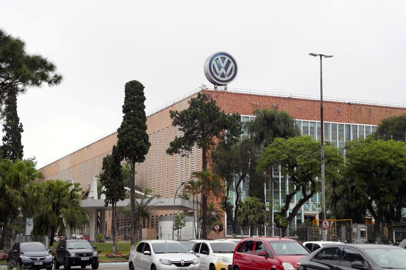 FILE PHOTO: Volkswagen's factory is seen in Sao Bernardo do Campo, Sao Paulo state, Brazil September 24, 2020.