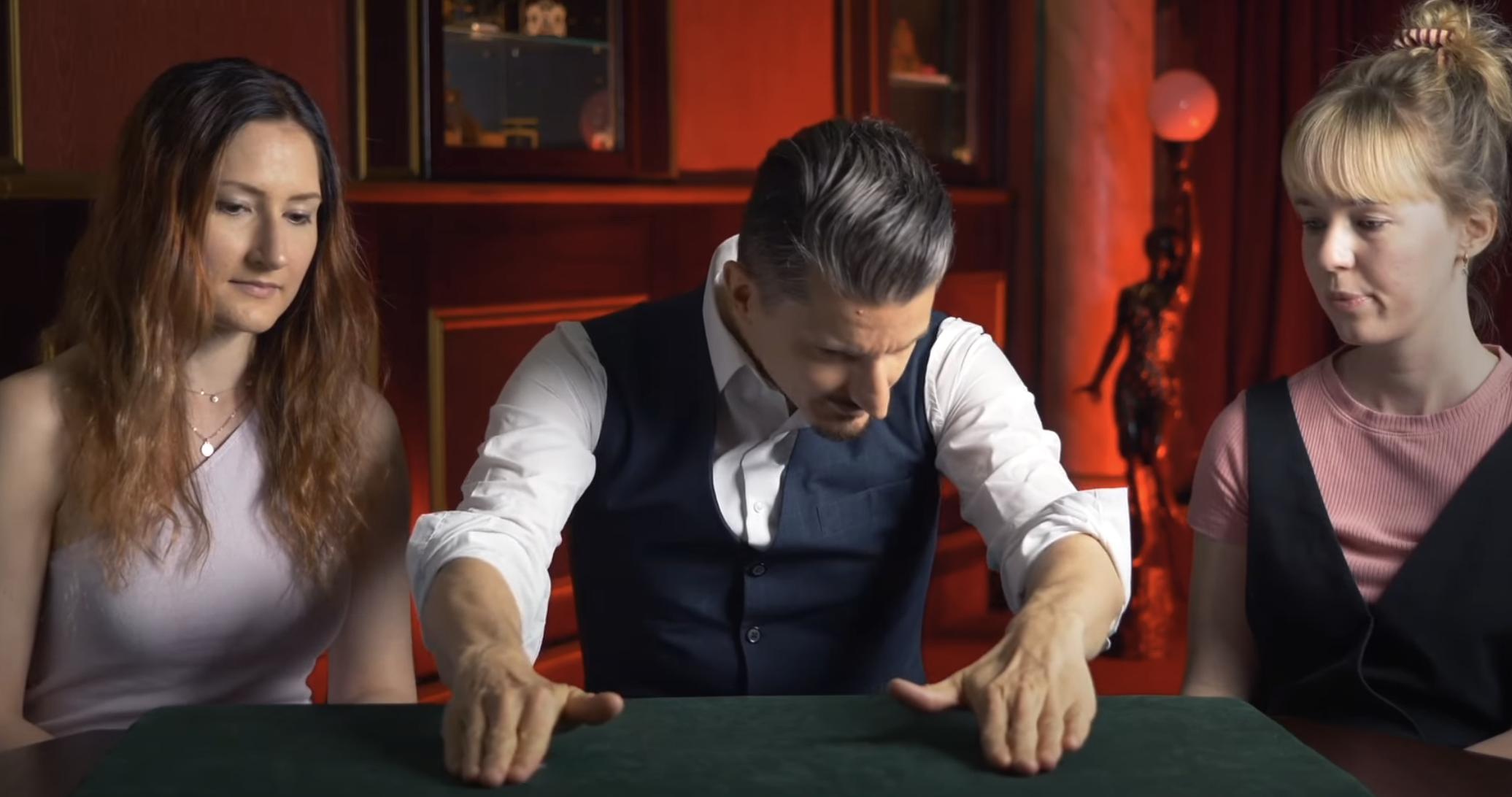 Wolfgang Moser has spent the last 15 years refining his trick, Coins Across, as seen in this video posted to YouTube on Feb. 17.