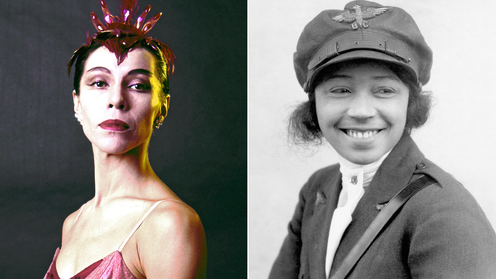 Ballerina Maria Tallchief, left, and pilot Bessie Coleman are among the women who will appear on U.S. quarters in 2023.
