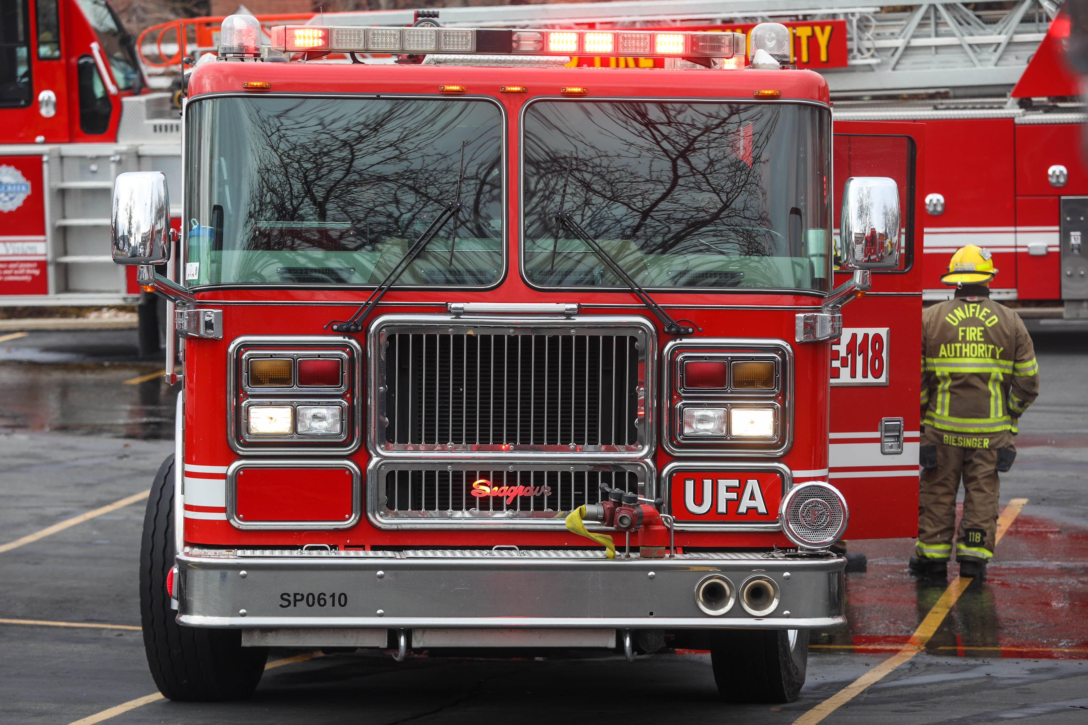 A security guard was charged Monday with starting fires and calling in a bomb threat at the Cottonwood Heights business complex she was hired to protect. 