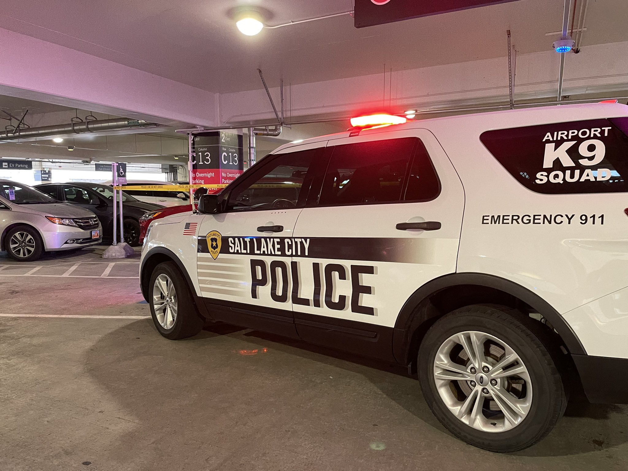 A West Jordan man charged Wednesday with running over his wife in the parking structure of the Salt Lake City International Airport shortly after the couple returned home from vacation was seen angrily yelling at her prior to getting in his vehicle, police say.