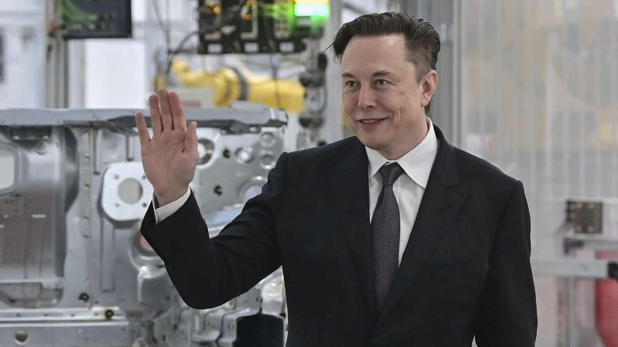 Tesla CEO Elon Musk attends the opening of the Tesla factory Berlin Brandenburg in Gruenheide, Germany, March 22. Musk is joining Twitter's board of directors, one day after reports said he took a 9% stake in the social media platform.