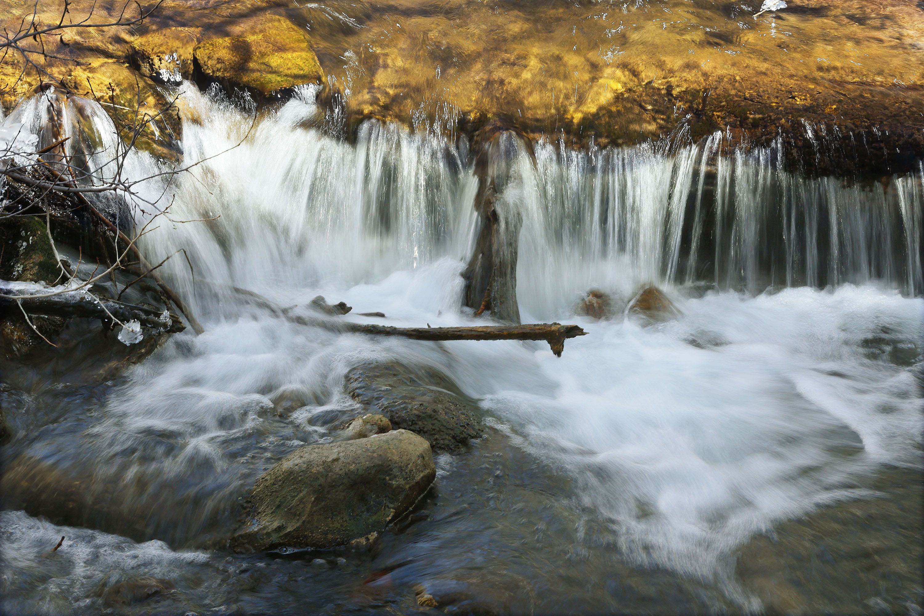 Water flows in Millcreek Canyon on Wednesday. University of Utah researchers will get $7 million in funding to study snowpack and its relationship to the water supply.