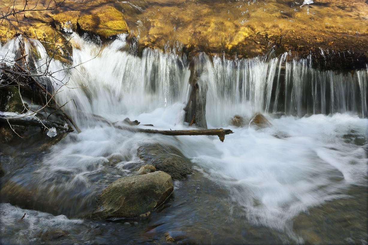 Water flows in Millcreek Canyon on Wednesday. University of Utah researchers will get $7 million in funding to study snowpack and its relationship to the water supply.