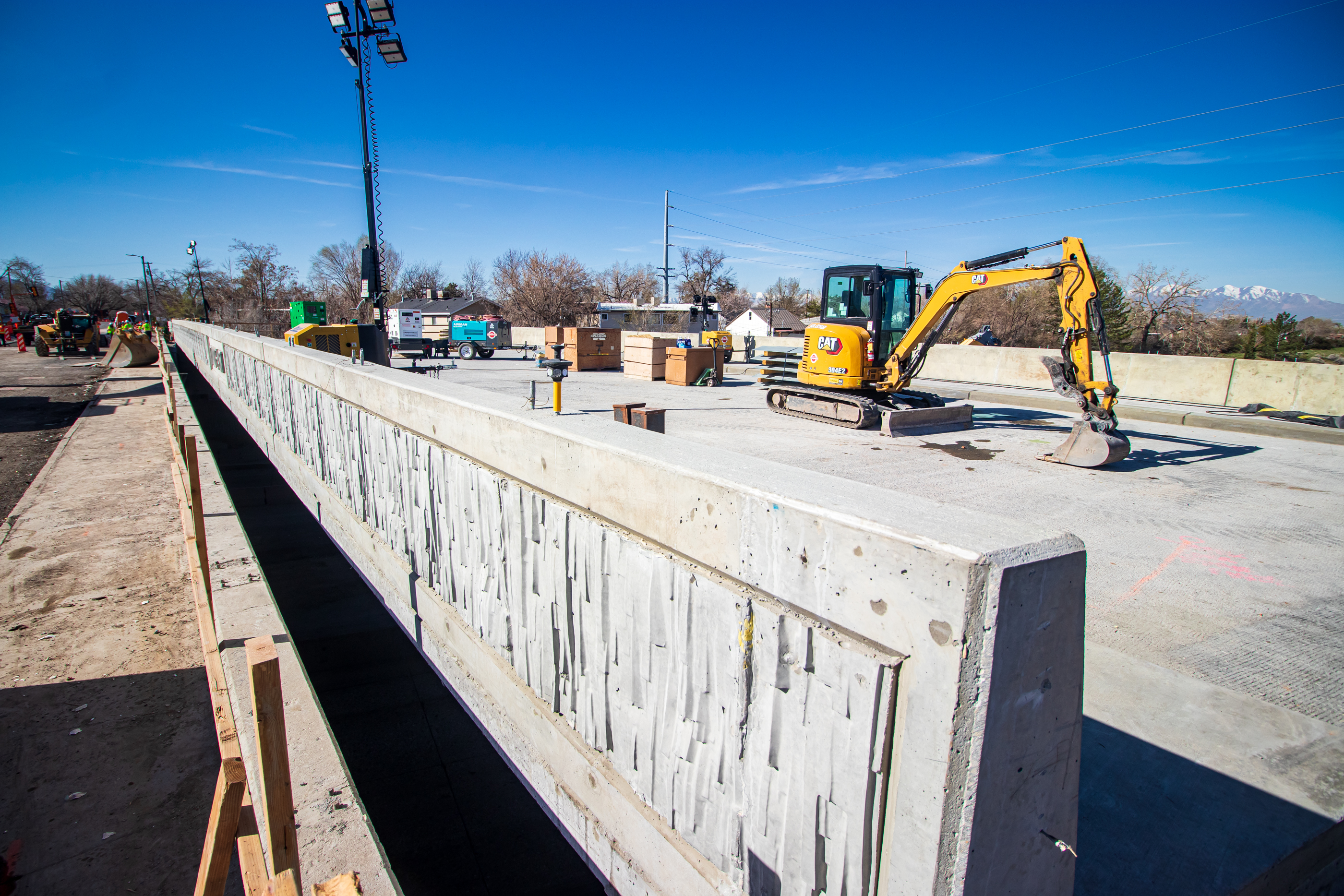 The new 1700 East bridge that will be moved and locked into place over I-80 in Salt Lake City this weekend. The replacement project will close I-80 in both directions Friday night into Sunday afternoon.