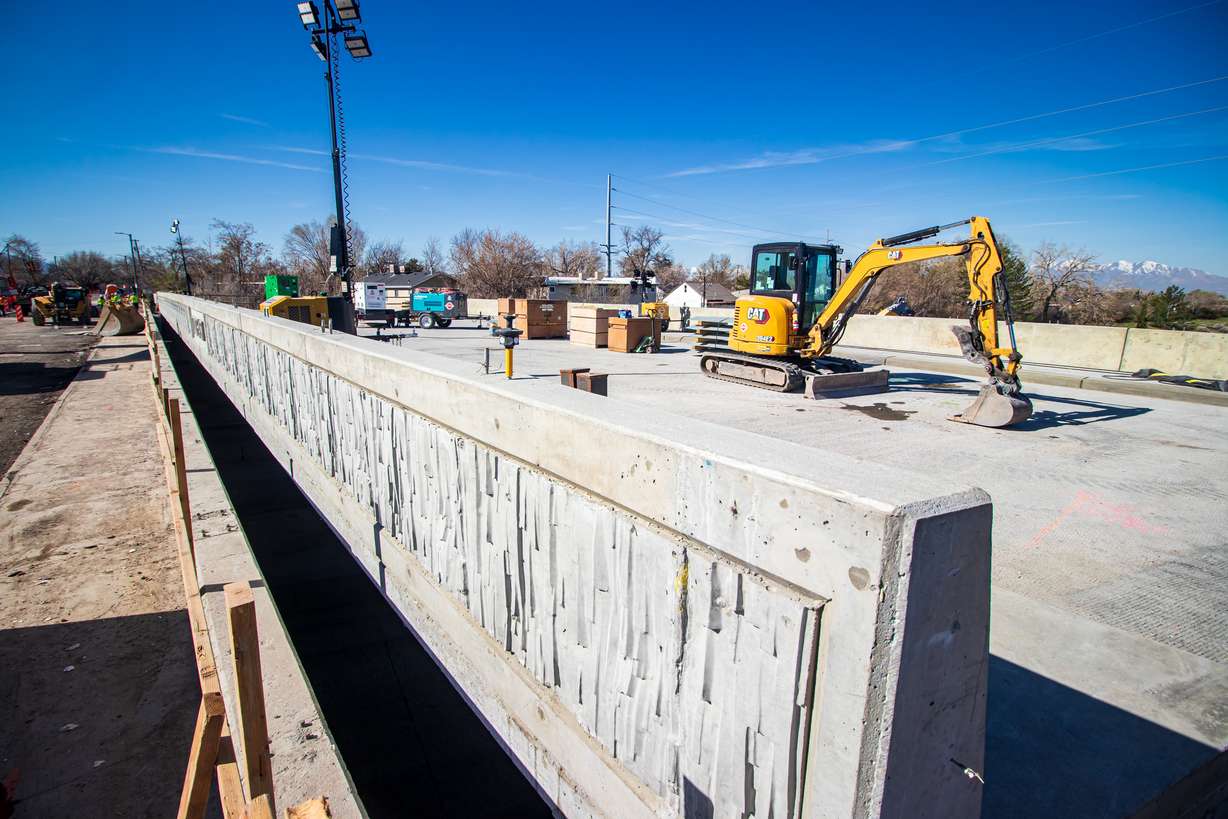 The new 1700 East bridge that will be moved and locked into place over I-80 in Salt Lake City this weekend. The replacement project will close I-80 in both directions Friday night into Sunday afternoon.