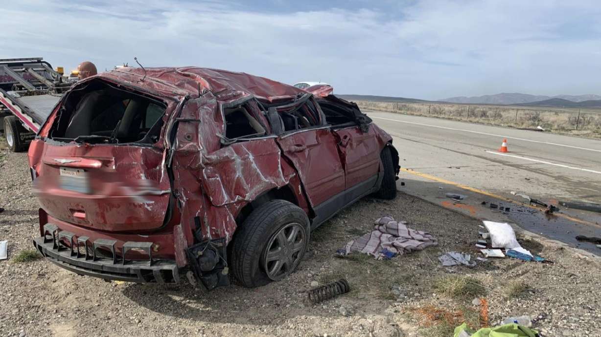 A 15-year-old girl was killed and two other people were injured in an I-84 rollover in Box Elder County on Friday afternoon.