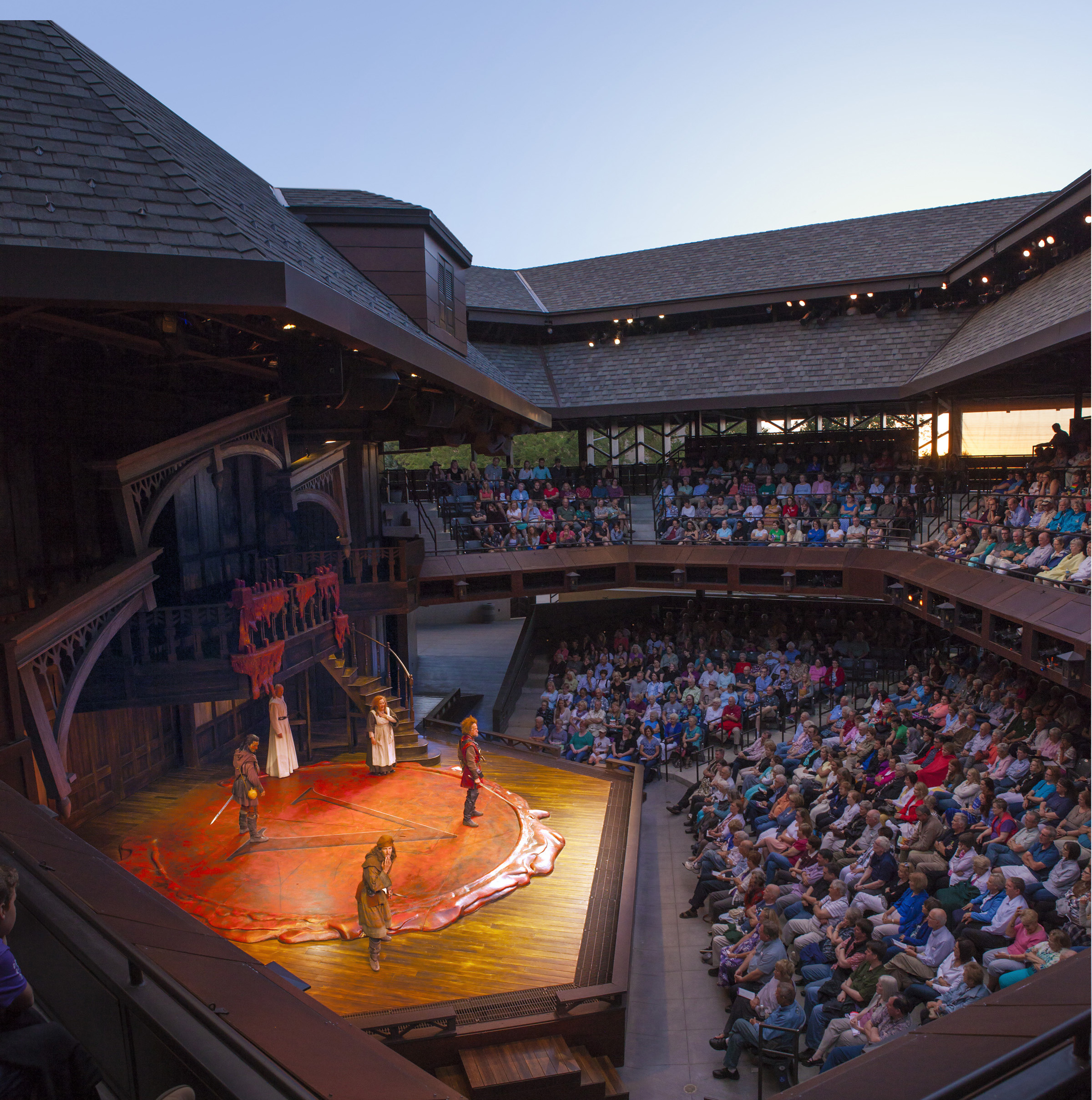 Utah Shakespeare Festival performance in the Engelstad Theater
