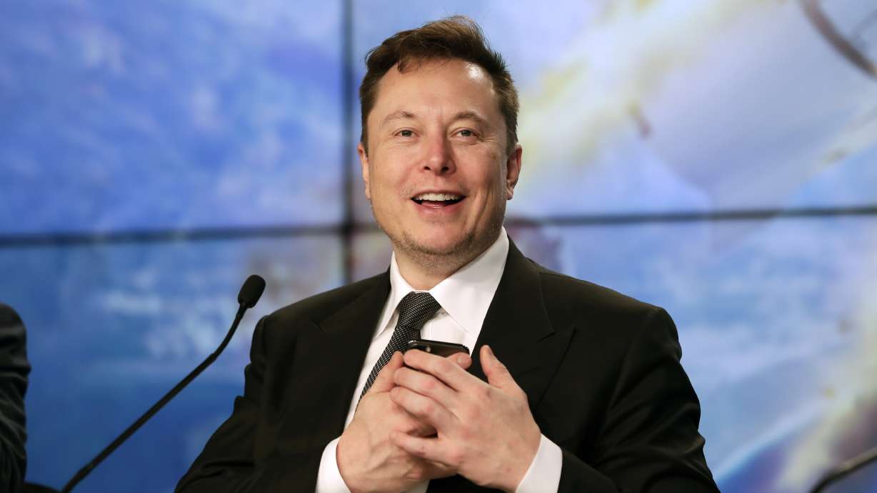 Elon Musk founder, CEO, and chief engineer/designer of SpaceX speaks during a news conference after a Falcon 9 SpaceX rocket test flight at the Kennedy Space Center in Cape Canaveral, Fla, Jan. 19, 2020. Musk won't be joining Twitter's board of directors as previously announced. The tempestuous billionaire remains Twitter’s largest shareholder.